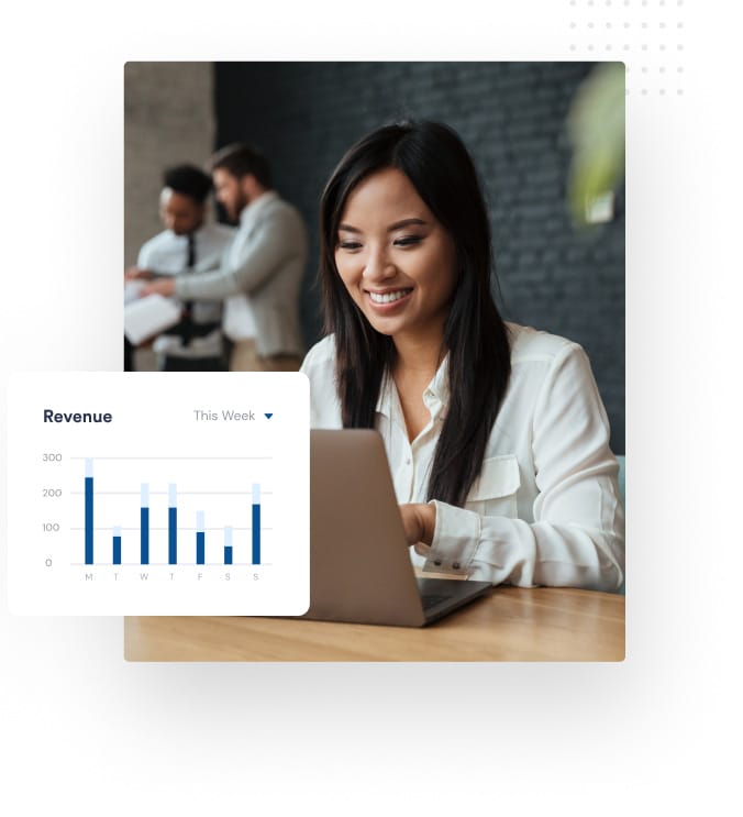 Bookkeeper reconciling eCommerce transactions
