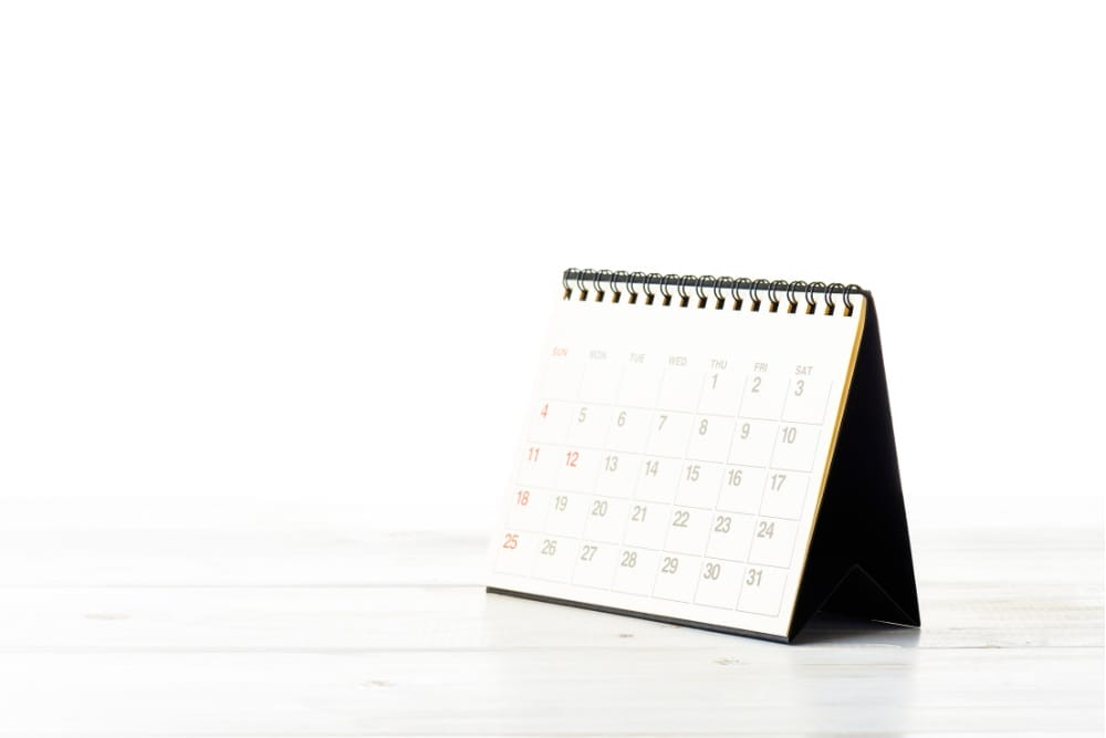 Calendar planning session for year-round tax strategy